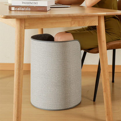 Foldable foot warmer with electric heater