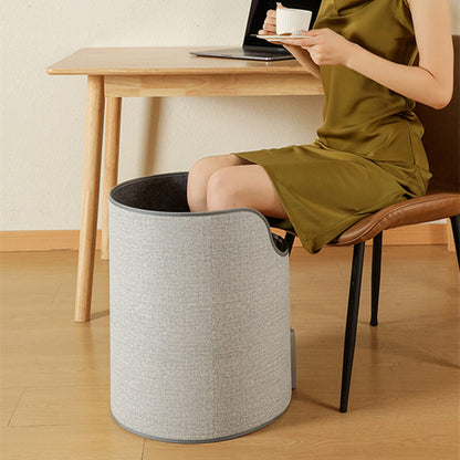 Foldable foot warmer with electric heater