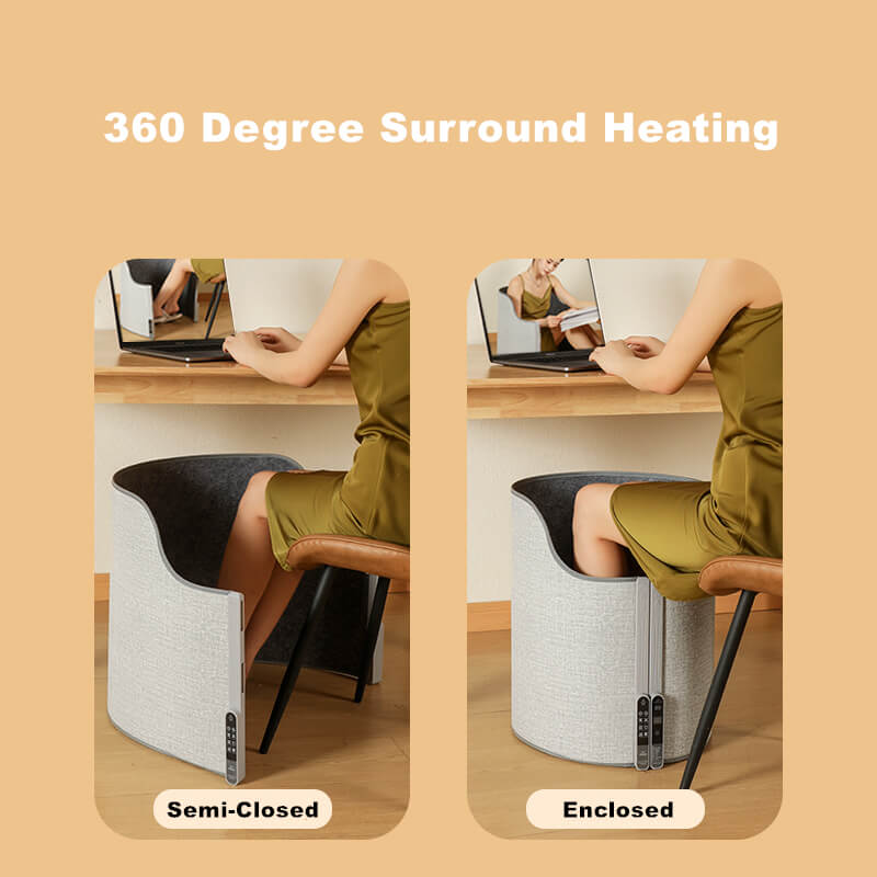Foldable foot warmer with electric heater