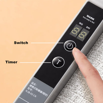 Foldable foot warmer with electric heater