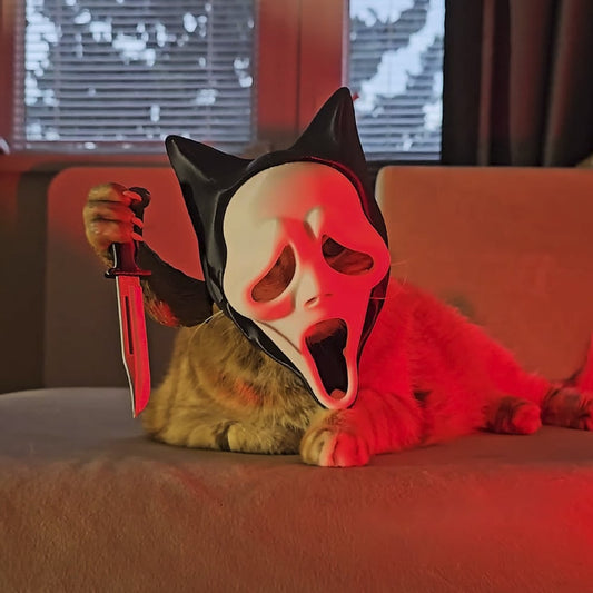 Halloween Gift-Scream Cat Mask – Modular "Ghostface" Magnetic Costume