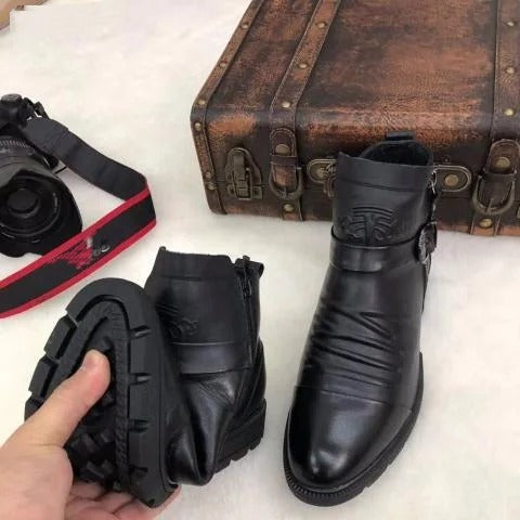 🔥Limited Time Offer 49% OFF🔥Italian Hand-embossed Zipper Martin Boots