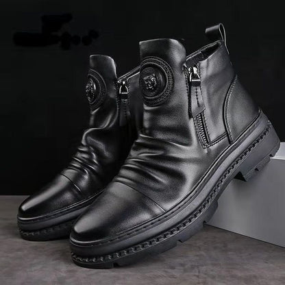 ltalian HandmadeLeather MartinBoots