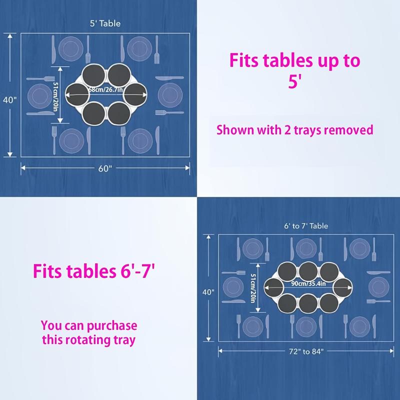 Desktop rotating tray, dining table lazy turntable