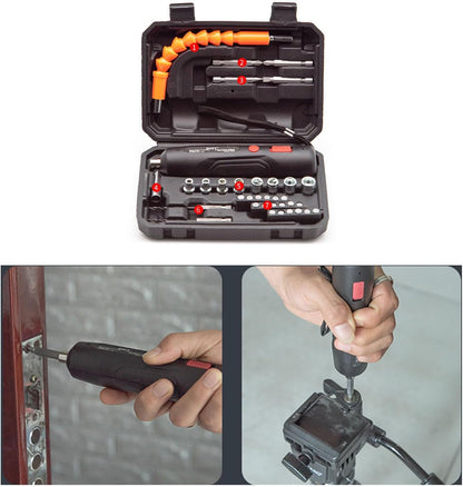 15-piece multifunctional household mini electric screwdriver and drill tool set