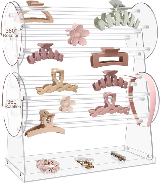 360-Degree Rotating Hair Clip Organizer