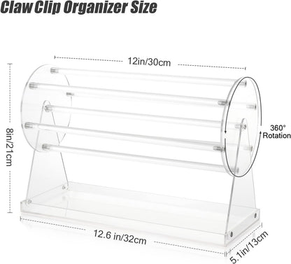 360-Degree Rotating Hair Clip Organizer