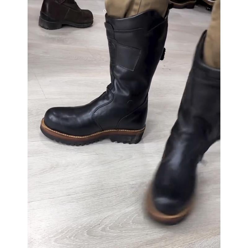 Men's new winter warm leather boots