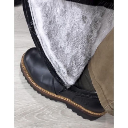 Men's new winter warm leather boots