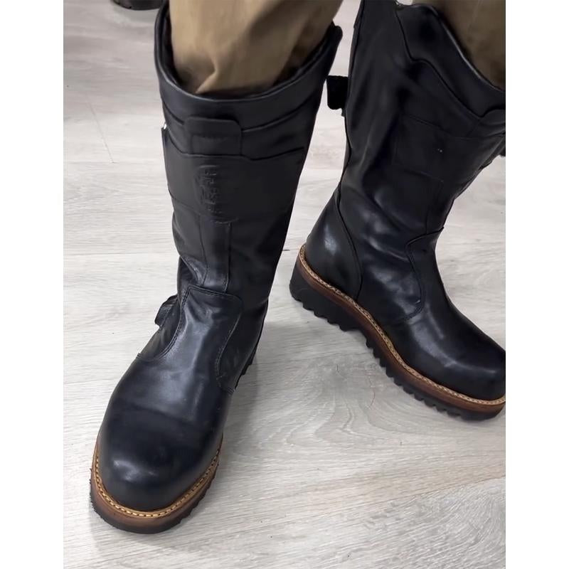 Men's new winter warm leather boots