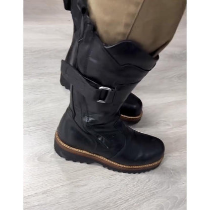 Men's new winter warm leather boots