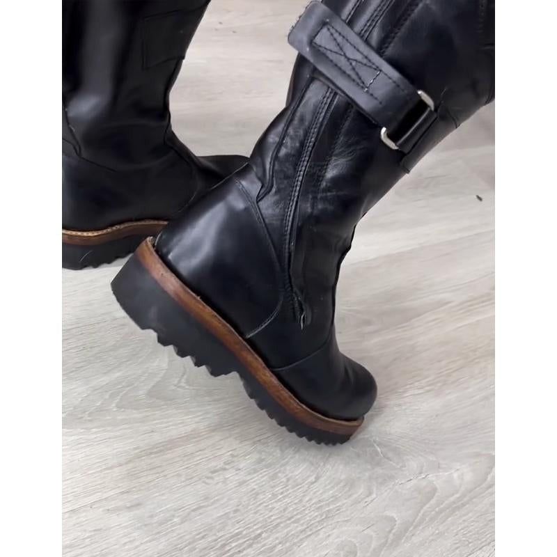 Men's new winter warm leather boots