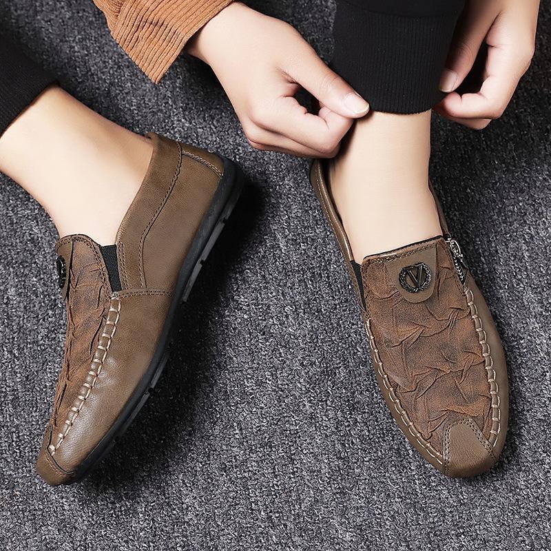 🔥Limited Time Offer 49% OFF🔥Retro zipper casual soft sole loafers