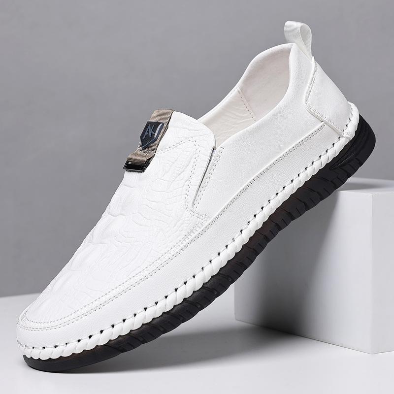 🔥Limited Time Offer 49% OFF🔥Handmade leather cowhide sole crocodile pr ...