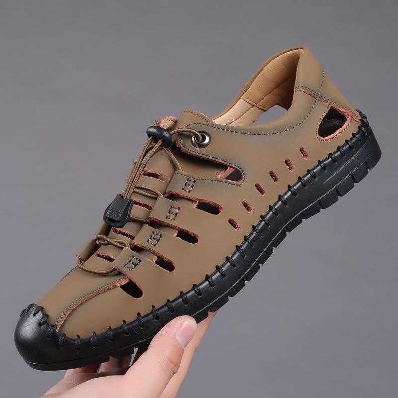 🔥Limited Time Offer 49% OFF🔥Summer hollow soft bottom large size hiking leather shoes