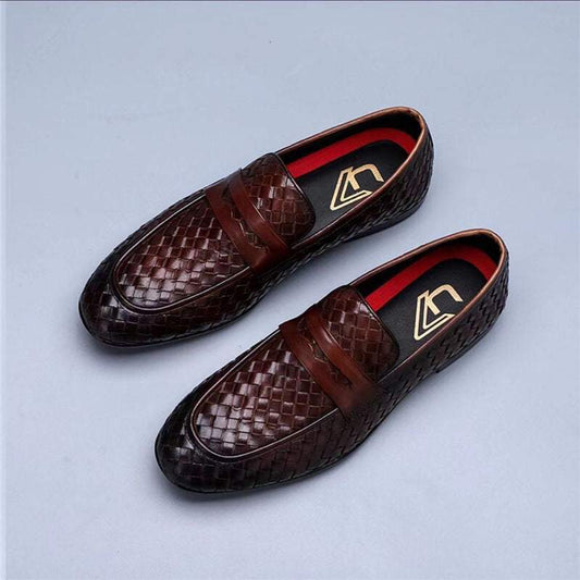 🔥Limited Time Offer 49% OFF🔥Genuine Leather Handmade Woven Vintage Shoes