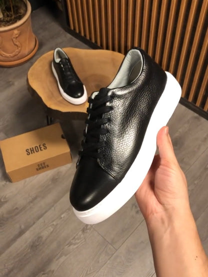 ✅High -quality Dedication✅Classic Men's Handmade Textured Leather Casual Shoes