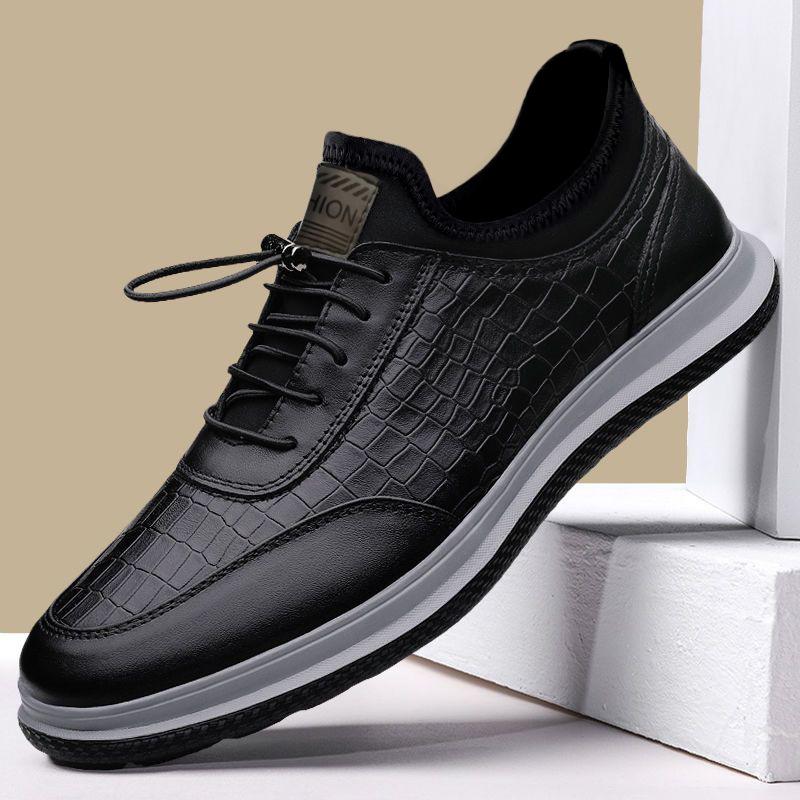 🔥Limited Time Offer 49% OFF🔥Men's Classic Textured Leather Casual Shoe ...